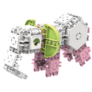 #805002 Klocki konstrukcyjne pastelowe  CLICFORMERS Blossom  - od Clics.pl słoń