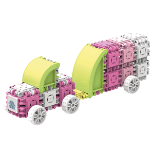 #805002 Klocki konstrukcyjne pastelowe  CLICFORMERS Blossom  - od Clics.pl auta
