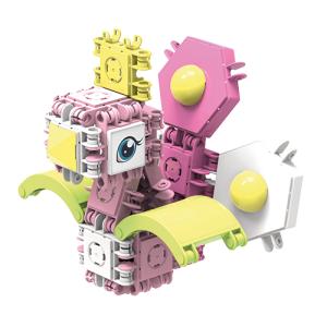 #805002 Klocki konstrukcyjne pastelowe  CLICFORMERS Blossom  - od Clics.pl zwierzęta