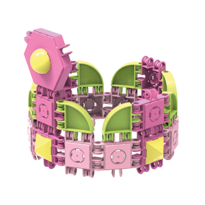 #805003 Klocki konstrukcyjne pastelowe CLICFORMERS Blossom  - od Clics.pl korona