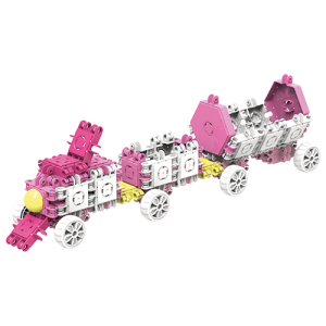 #805003 Klocki konstrukcyjne pastelowe CLICFORMERS Blossom  - od Clics.pl pociąg