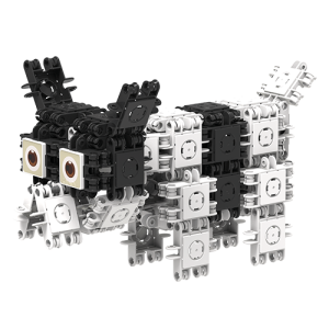 #806002 klocki konstrukcyjne CLICFORMERS loving friends black &amp; white od Clics.pl pieski