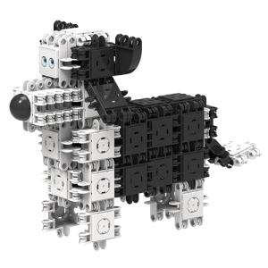 #806002 klocki konstrukcyjne CLICFORMERS loving friends black &amp; white od Clics.pl pies