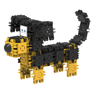 #806003 klocki konstrukcyjne CLICFORMERS brave friends black &amp; yellow od Clics.pl pies