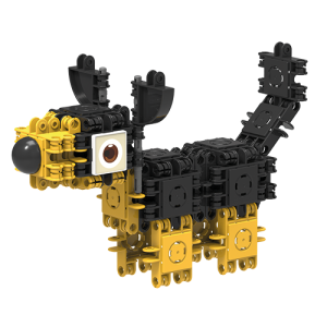 #806003 klocki konstrukcyjne CLICFORMERS brave friends black &amp; yellow od Clics.pl pies