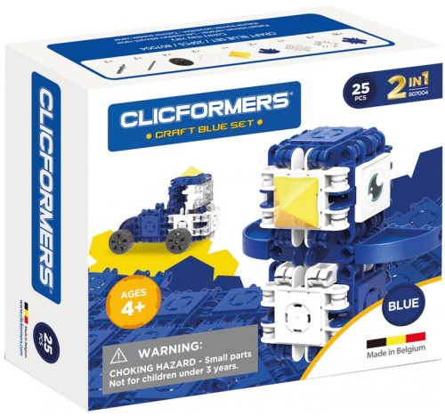#807004 Klocki konstrukcyjne dla dzieci CLICFORMERS Craft Set blue od Clics.pl