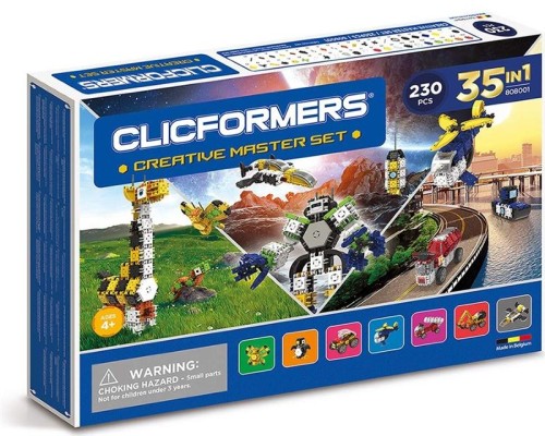 #808001 Klocki konstrukcyjne dla dzieci CLICFORMERS Creative Master Set 230el. od Clics.pl