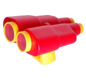 Lornetka  na plac zabaw czerwona