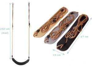 PlacZabaw.net. Huśtawka dla dzieci na plac zabaw.  Deska siedzisko elastyczne .