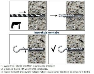 Hak huśtawkowy, mocowanie huśtawki, zawiesie huśtawkowe