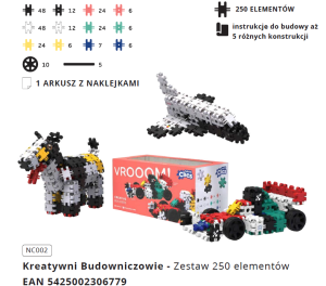 NC002 Nano Clics Kreatywni budowniczowie Klocki konstrukcyjne od clics.pl