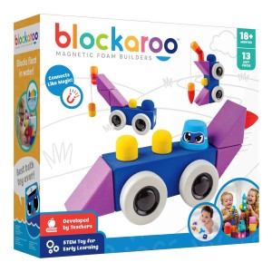 301004 Blockaroo piankowe klocki magnetyczne zabawka STEM od Clics.pl   Auta