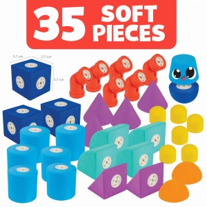 301005 Blockaroo piankowe klocki magnetyczne zabawka STEM od Clics.pl   Zamek