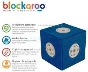 Blockaroo piankowe klocki magnetyczne zabawka STEM od Clics.pl
