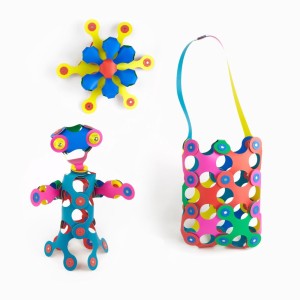 CL-5966 CLIXO RAINBOW 42 el. układanka magnetyczna , klocki magnetyczne od clics.pl