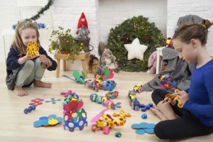 CL-5966 CLIXO RAINBOW 42 el. układanka magnetyczna , klocki magnetyczne od clics.pl