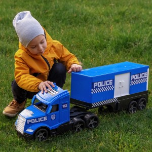 36201 Magic Truck Action Policja. Ciężarówka TIR . Zabawki Wader.pl