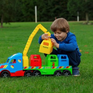 36321 Magic Truck Basic Laweta + 4 kontenery . Ciężarówka TIR . Zabawki Wader.pl