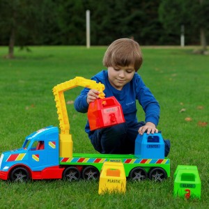 36321 Magic Truck Basic Laweta + 4 kontenery . Ciężarówka TIR . Zabawki Wader.pl