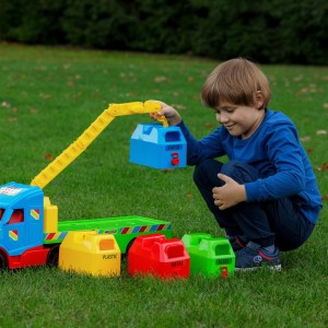 36321 Magic Truck Basic Laweta + 4 kontenery . Ciężarówka TIR . Zabawki Wader.pl