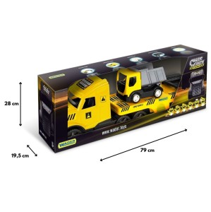 36421 Magic Truck Technic Laweta + wywrotka Ciężarówka TIR . Zabawki Wader.pl