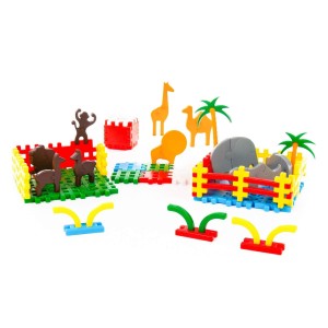 4802 ZOO KLOCKI KONSTRUKCYJNE WAFLE 228 el. Polesie Poland od clics.pl