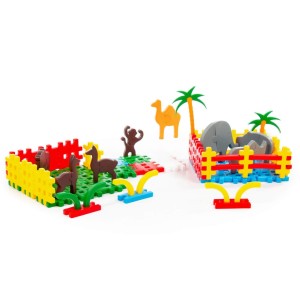 4802 ZOO KLOCKI KONSTRUKCYJNE WAFLE 228 el. Polesie Poland od clics.pl