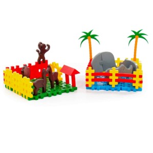 4802 ZOO KLOCKI KONSTRUKCYJNE WAFLE 228 el. Polesie Poland od clics.pl