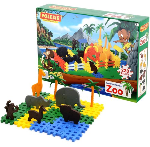 4802 ZOO KLOCKI KONSTRUKCYJNE WAFLE 228 el. Polesie Poland od clics.pl