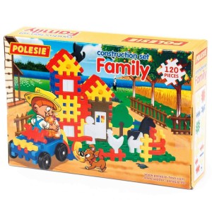 4826 RODZINKA KLOCKI KONSTRUKCYJNE WAFLE 120 el. Polesie Poland od clics.pl