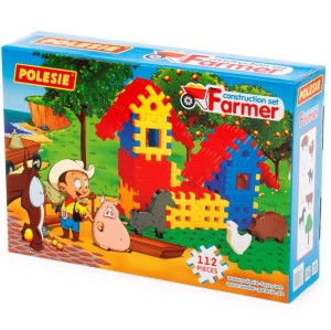 4864 Farmer Klocki Konstrukcyjne wafle 112 el. Polesie Poland od Clics.pl