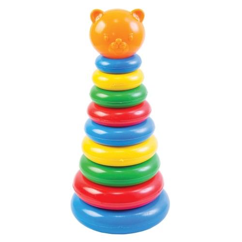 42320 PIRAMIDKA SORTER UKŁADANKA 11el. ZABAWKA SENSORYCZNA MONTESSORI Wader od wader.pl