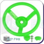 Kierownica na plac zabaw zielona