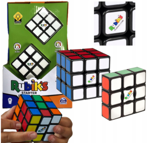 Oryginalna Kostka Rubika 6064005 3x3x3  Rubiks cube + 3x3x1 Enge Simple .  Zabawka logiczna od PlacZabaw.net