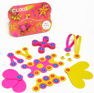 CL-5959 CLIXO CREW PINK & YELLOW ELASTYCZNE KLOCKI MAGNETYCZNE od clics.pl