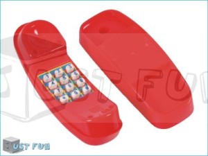 Telefon dźwiękowy czerwony Zabawki ogrodowe na plac zabaw dla dzieci