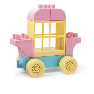 41280 WADER Kids Blocks 132el. pojemnik  klocki konstrukcyjne pastelowe od wader.pl