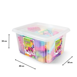 41280 WADER Kids Blocks 132el. pojemnik  klocki konstrukcyjne pastelowe od wader.pl