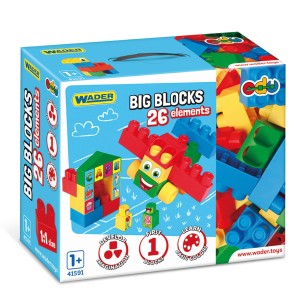 41591 WADER Big Blocks  26el. kartonik  klocki konstrukcyjne  od wader.pl