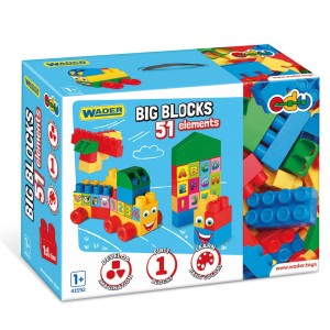 41592 WADER Big Blocks  51el. pudełko  klocki konstrukcyjne  od wader.pl
