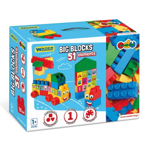 41592 WADER Big Blocks  51el. pudełko  klocki konstrukcyjne  od wader.pl