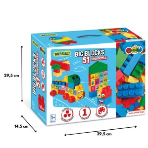 41592 WADER Big Blocks  51el. pudełko  klocki konstrukcyjne  od wader.pl wymiary