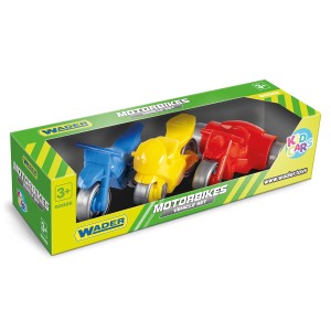 60026 MOTOCYKLE MOTORY ZESTAW 3 POJAZDÓW KID CARS WADER Zabawki od wader.pl