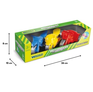 60026 MOTOCYKLE MOTORY ZESTAW 3 POJAZDÓW KID CARS WADER Zabawki od wader.pl