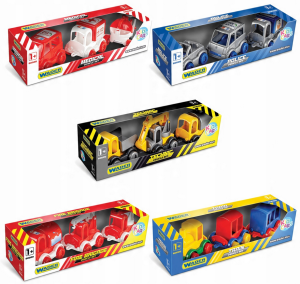 ZESTAW 3 POJAZDÓW KID CARS WADER Zabawki od wader.pl