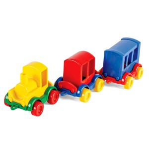 60022 POCIĄG Z WAGONAMI , ZESTAW 3 POJAZDÓW KID CARS WADER Zabawki KOLEJKA od wader.pl