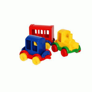 60022 POCIĄG Z WAGONAMI , ZESTAW 3 POJAZDÓW KID CARS WADER Zabawki KOLEJKA od wader.pl