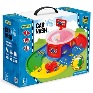 53005 Myjnia samochodowa + autko Kid Cars  WADER Play Tracks Basic od wader.pl