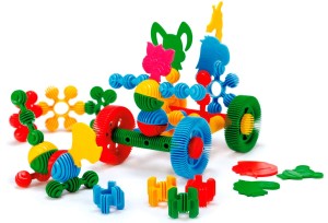 80145 Klocki konstrukcyjne Funny Wader 72 el. Zestaw przedszkolny od wader.pl