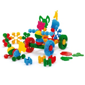 80145 Klocki konstrukcyjne Funny Wader 72 el. Zestaw przedszkolny od wader.pl